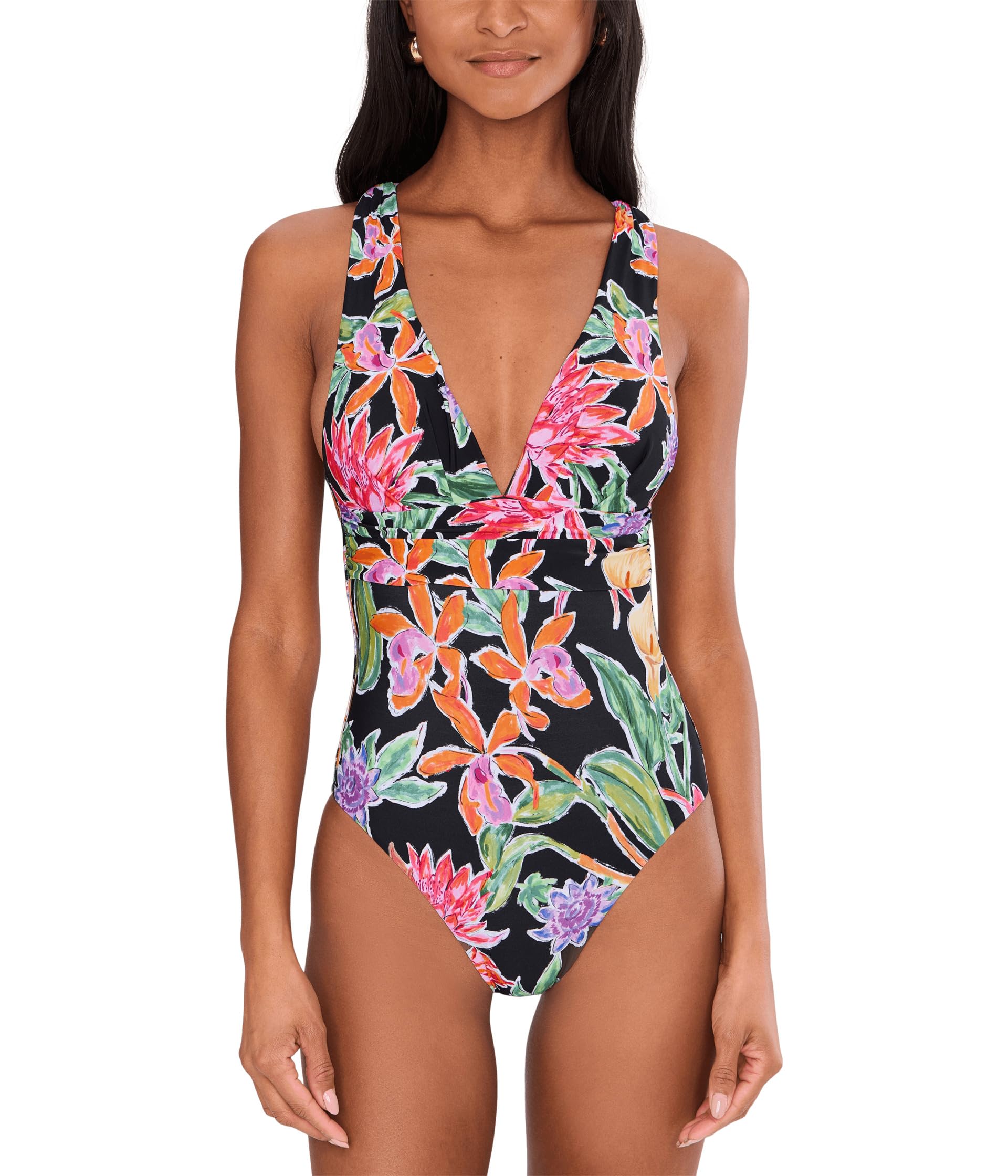 Hothouse Flowers Cross Back One Piece