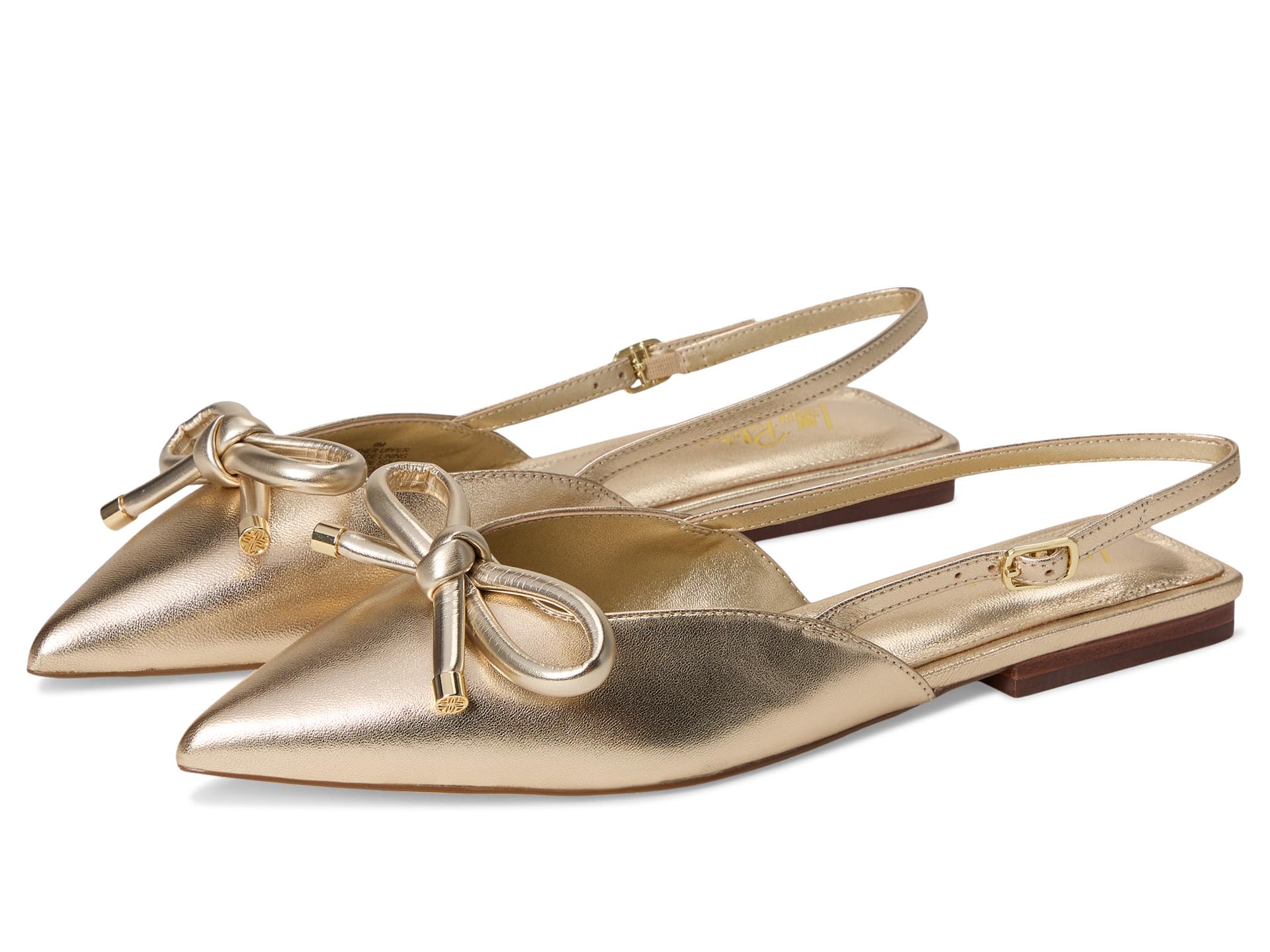 Brit Leather Bow Slingback