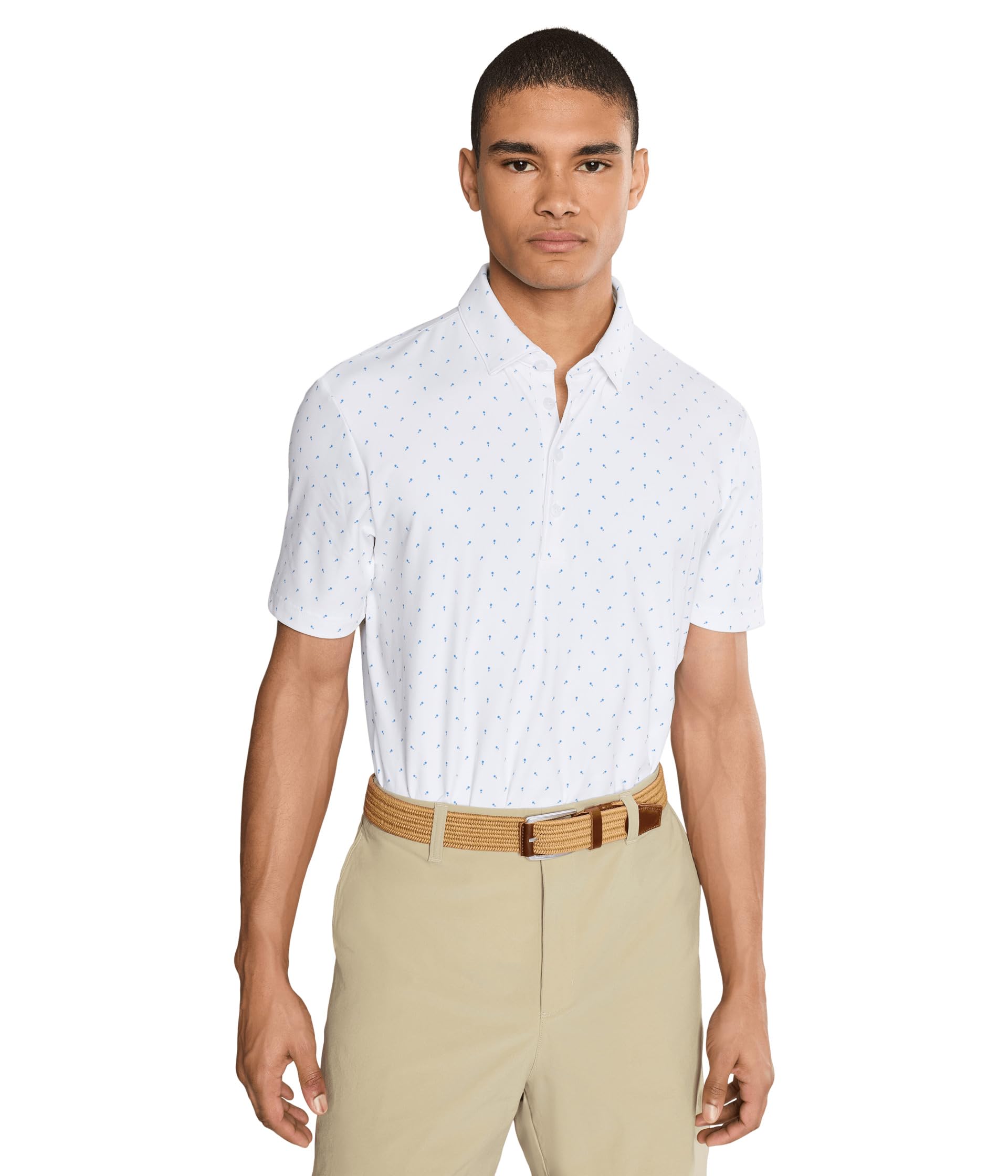 adidas Golf Ultimate365+ polo рубашка с микропринтом