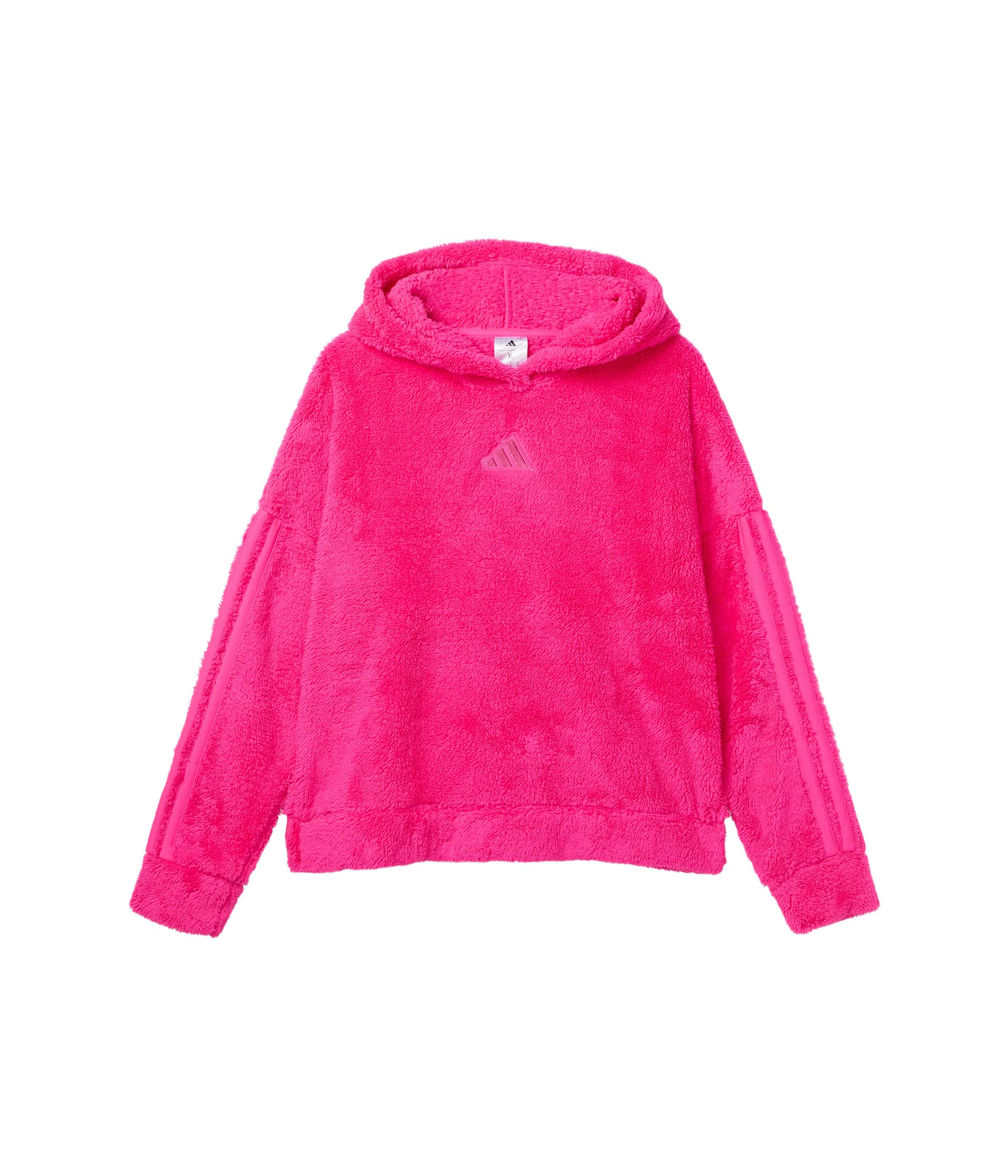 3-Stripes Sherpa Hooded Pullover (Big Kid)