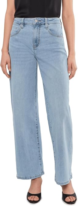 Stride Mid-Rise Wide Leg Jeans