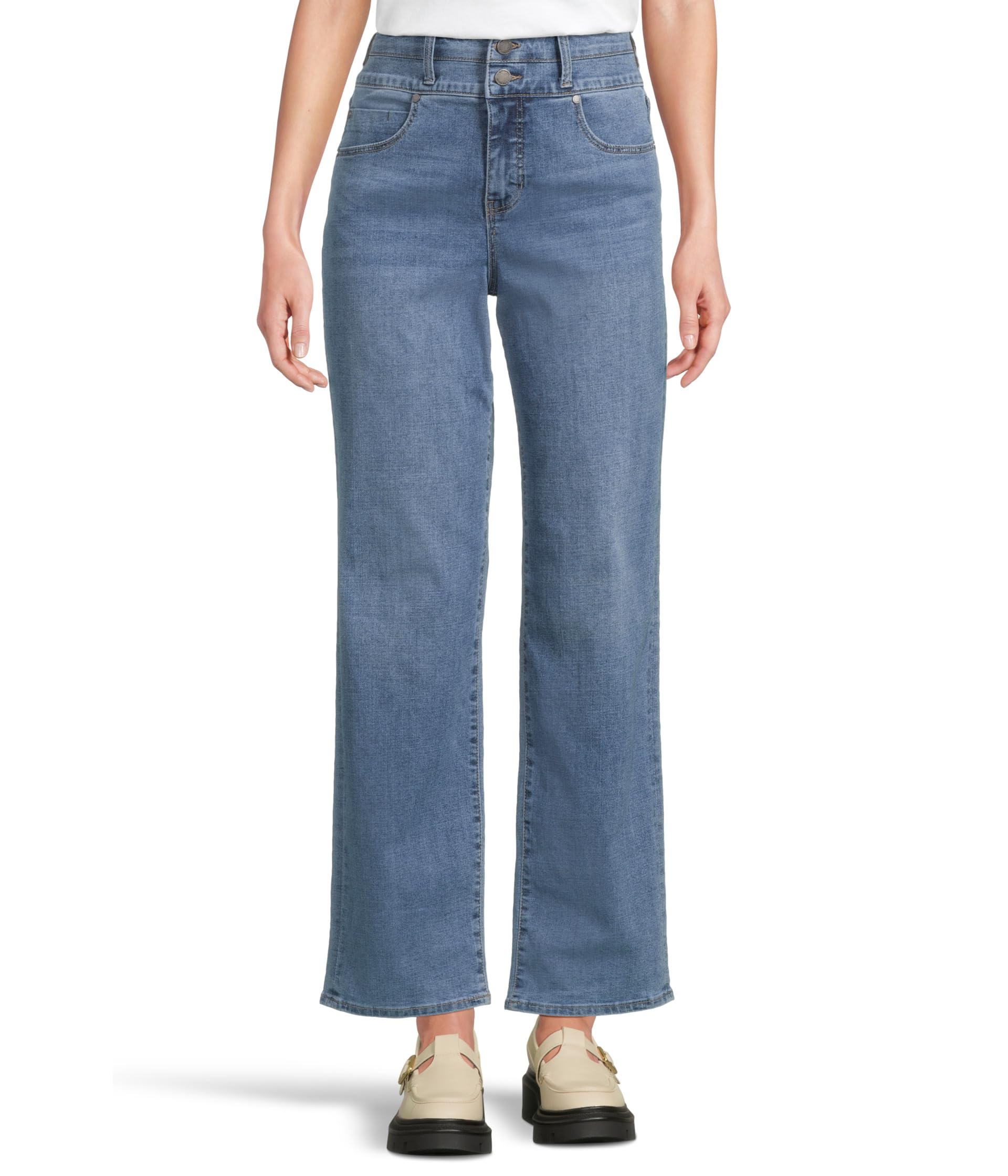 Джинсы Kennedy High-rise Straight W/ Double Waistband