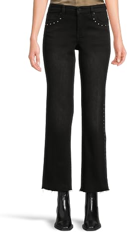 Джинсы Liverpool Los Angeles Kennedy Mid-rise Straight W/ Studs And Cut Hem