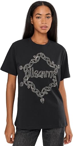 AllSaints Drip Emb Bf футболка