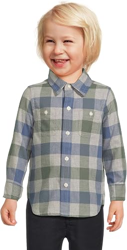 Plaid Twill Button Down Shirt (Infant)