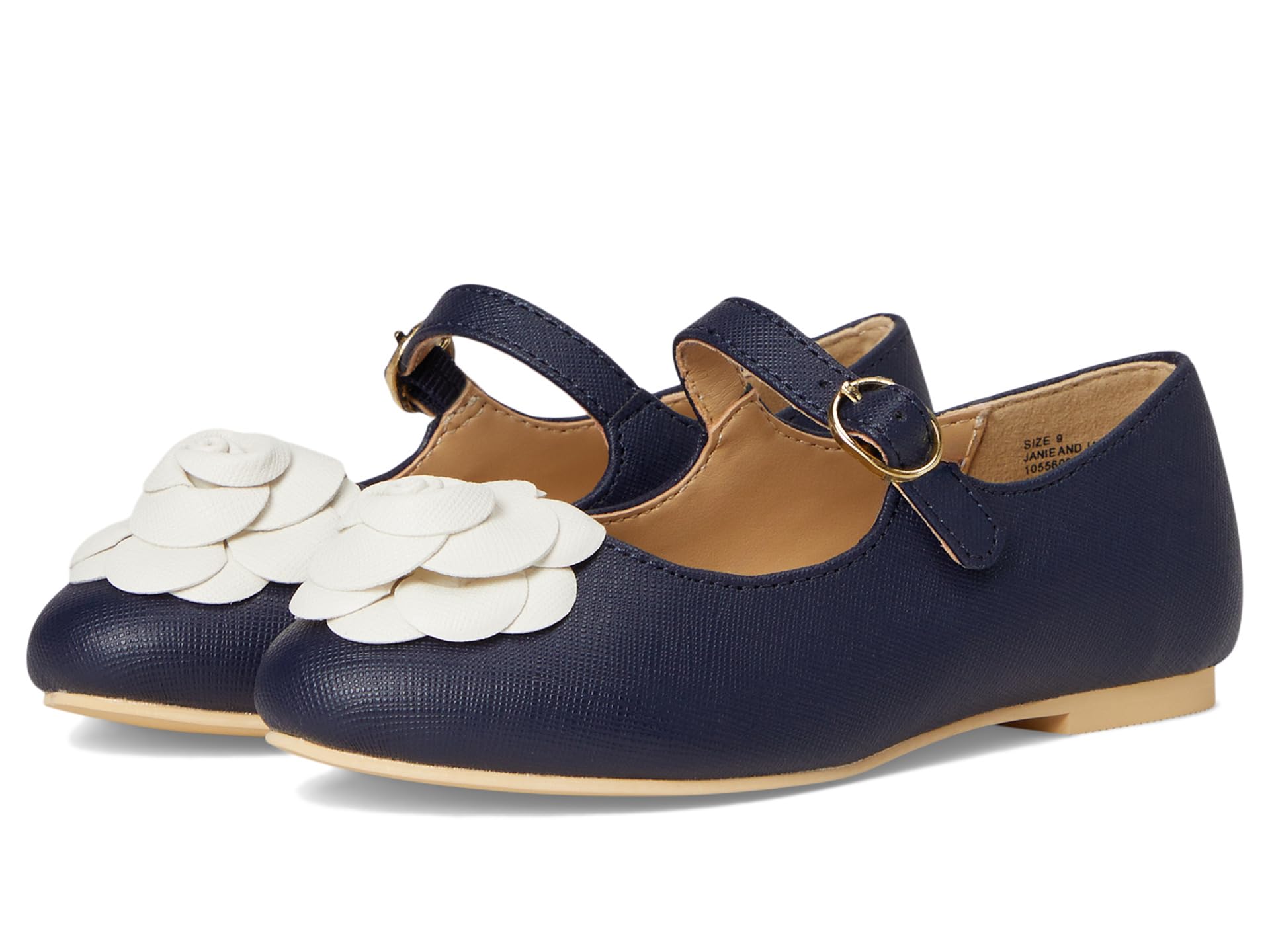 Navy Flower Flats (Toddler/Little Kid/Big Kid)