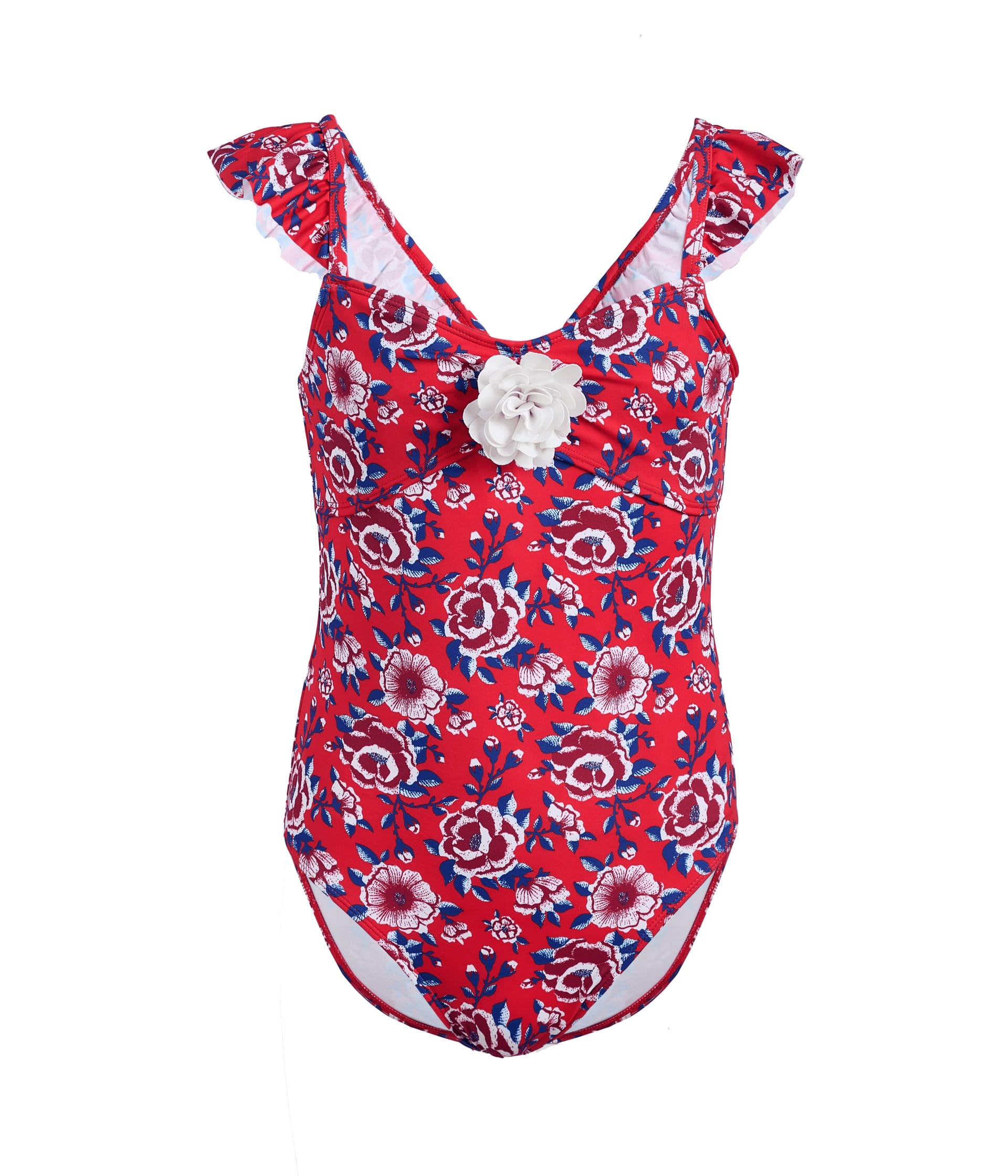 Rosette Floral Onepiece Swim (Toddler/Little Kid/Big Kid)