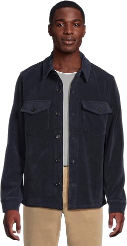 Knit Corduroy Overshirt
