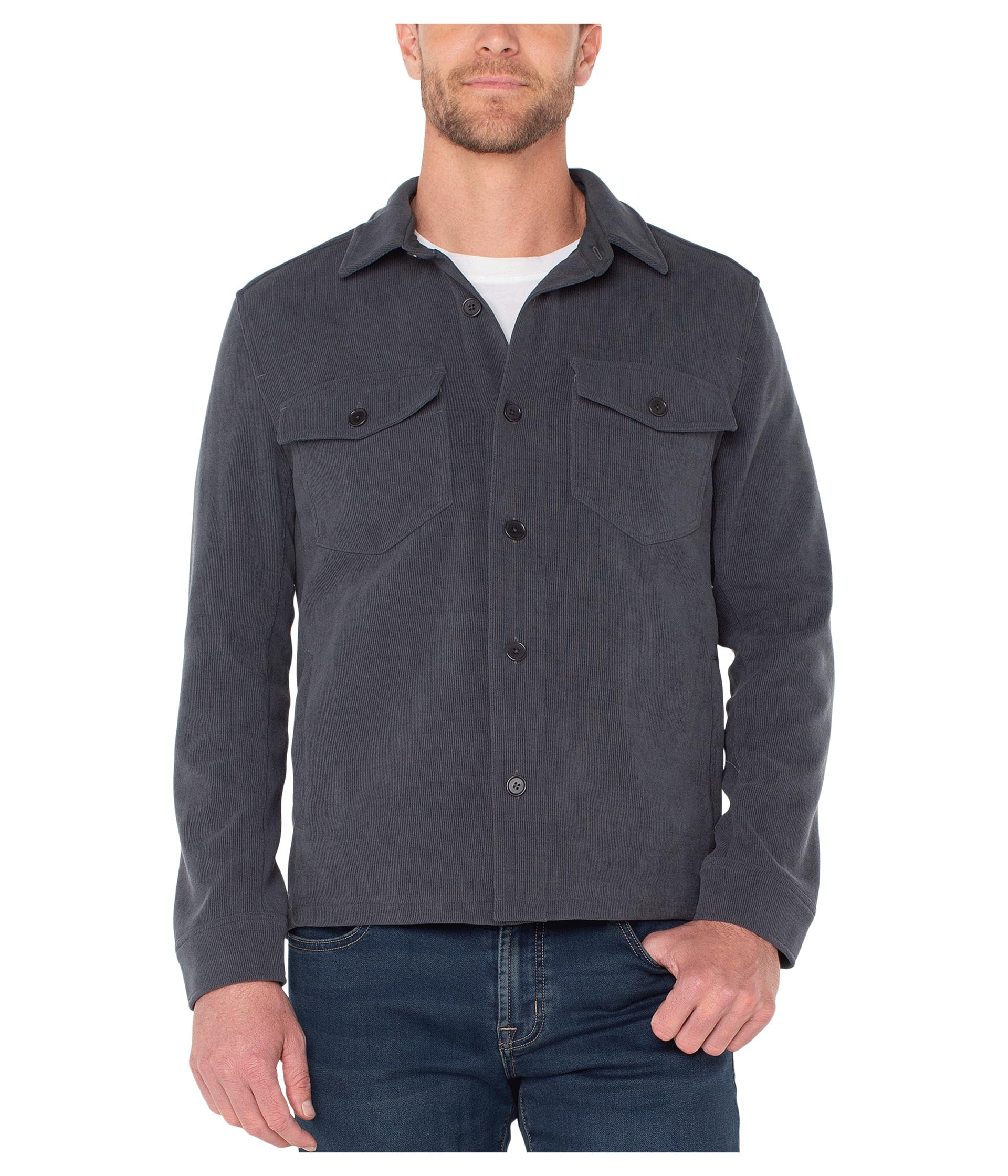 Knit Corduroy Overshirt
