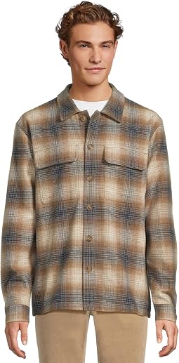 Flap Pocket Plaid Overshirt