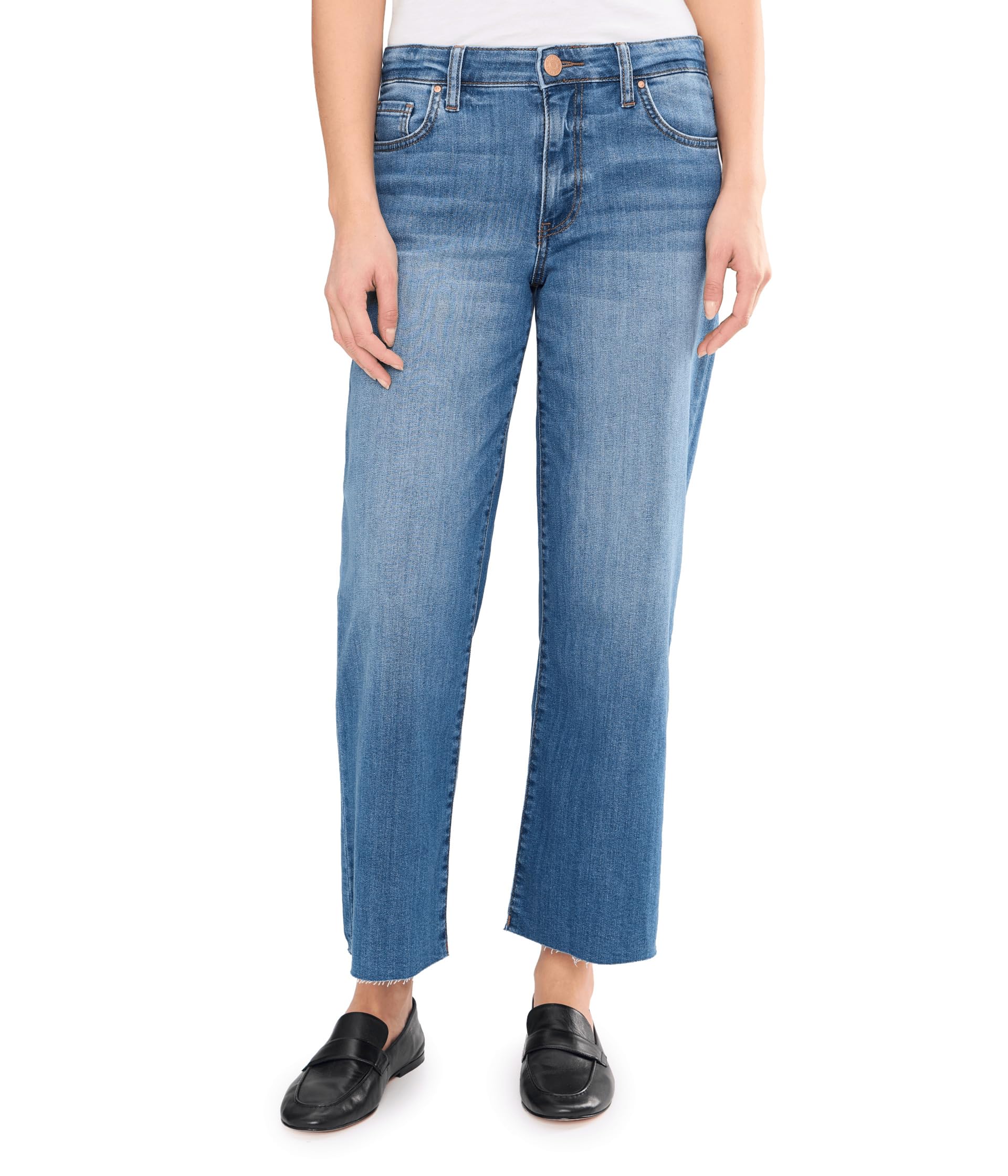Charlotte High-Rise Wide Leg with Raw Hem