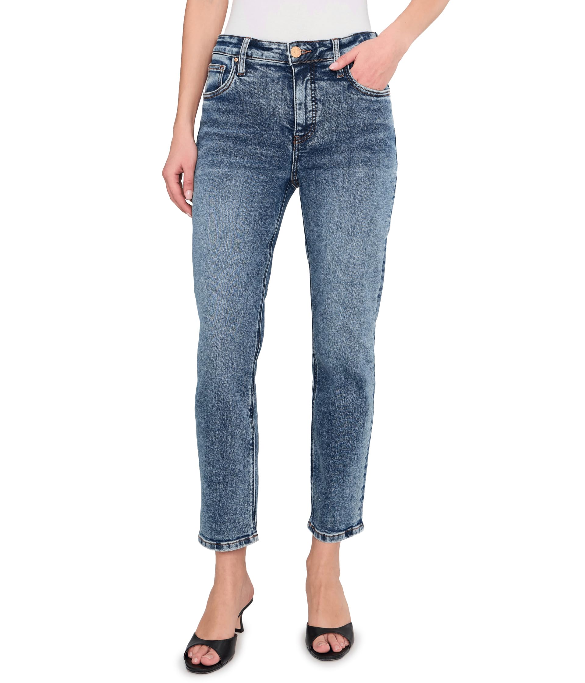 Rachael High Rise Fab Ab Mom Jean Regular Hem