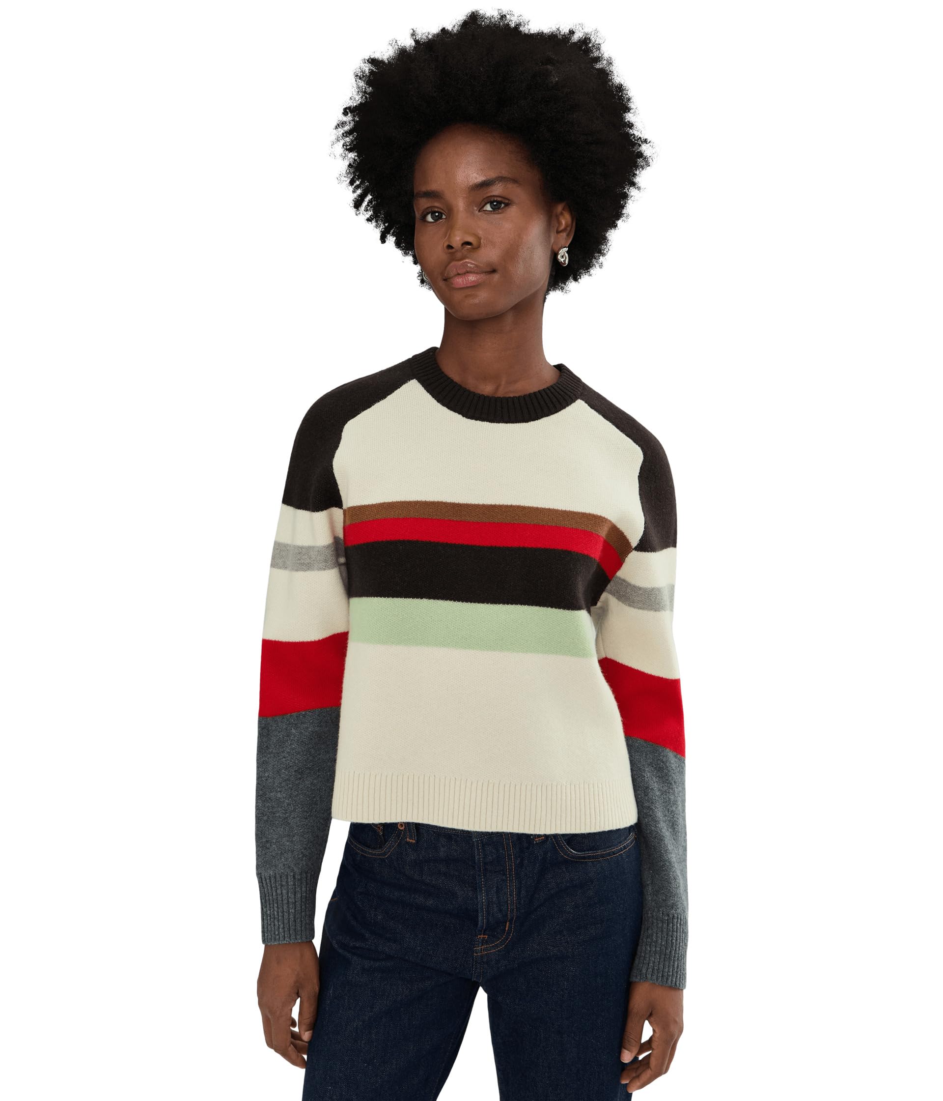 Stripe Aspen Raglan Pullover