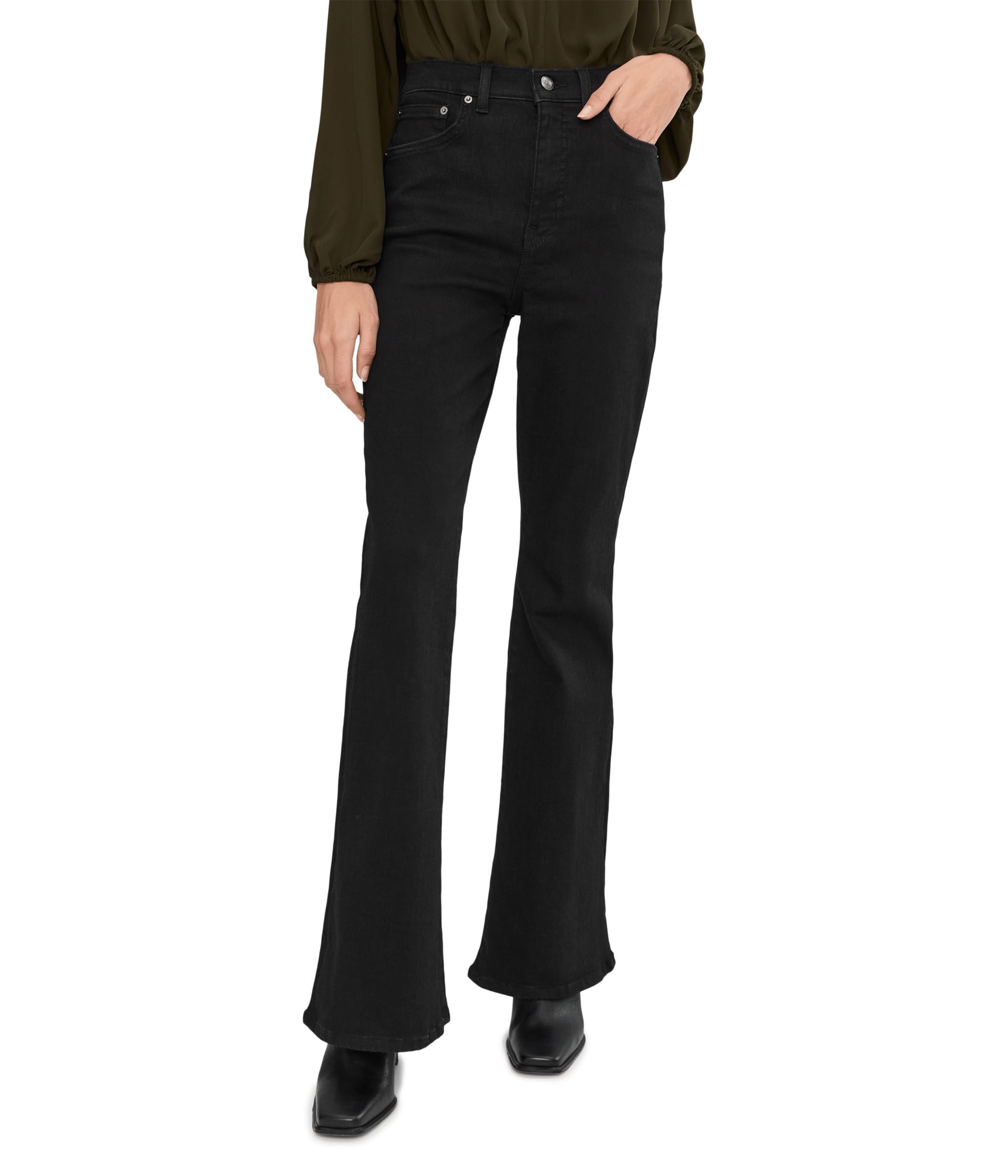 Stretch Flare In Black