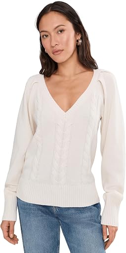 Madewell Женский джемпер с V-образным вырезом Carlia