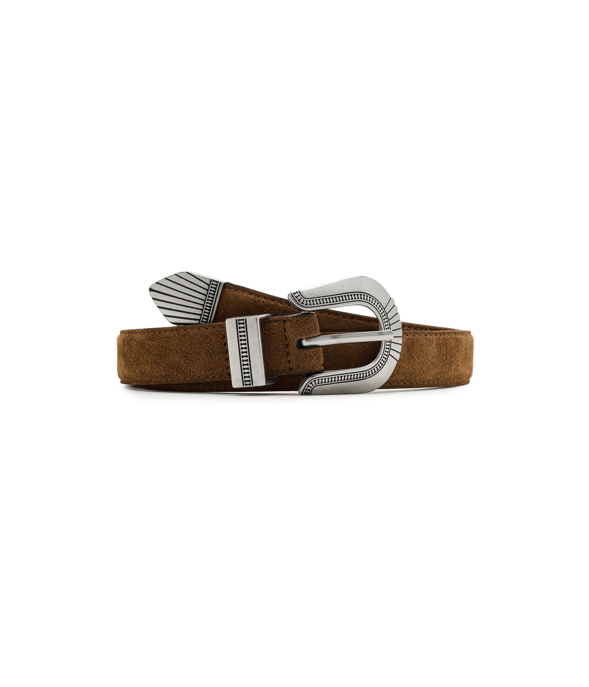 Ремень Madewell Western-Buckle из замши
