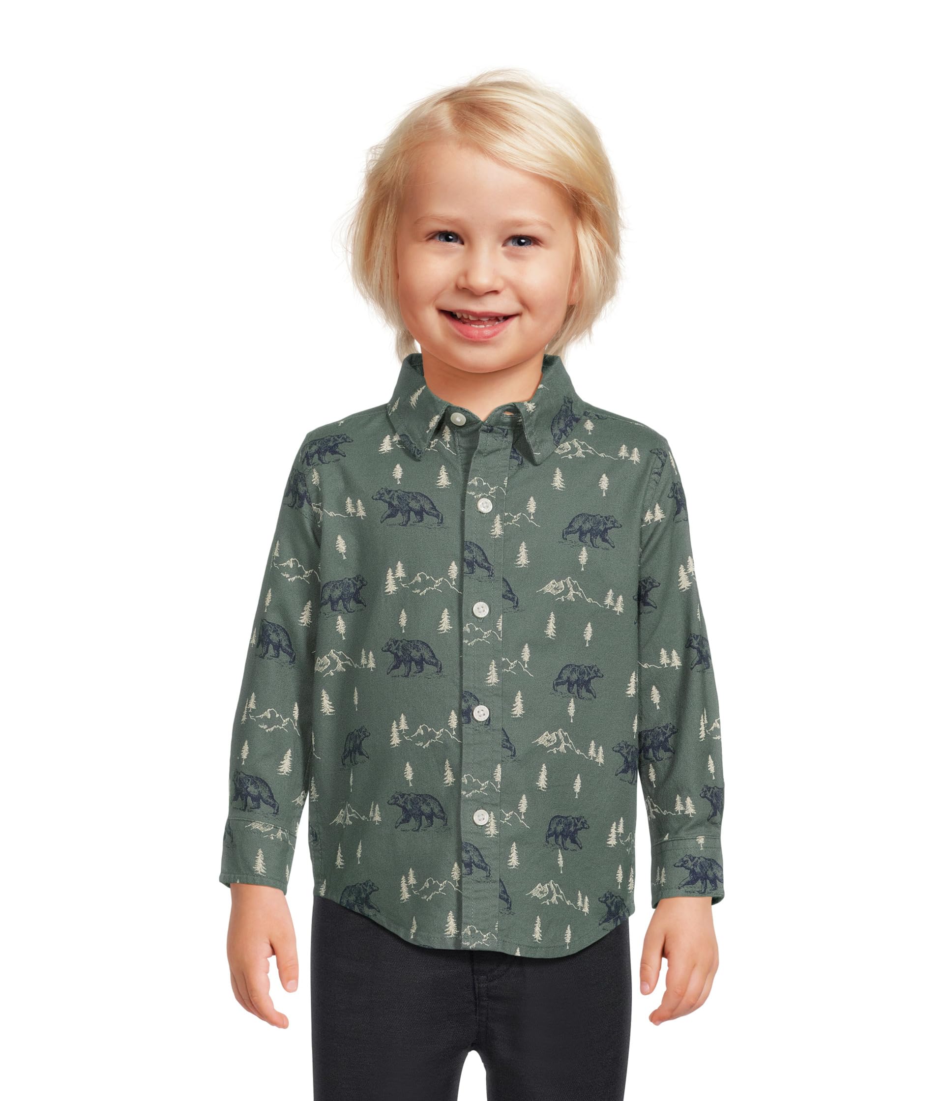 Printed Twill Button Down Shirt (Infant)
