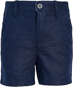 Linen Flat Front Shorts (Infant)
