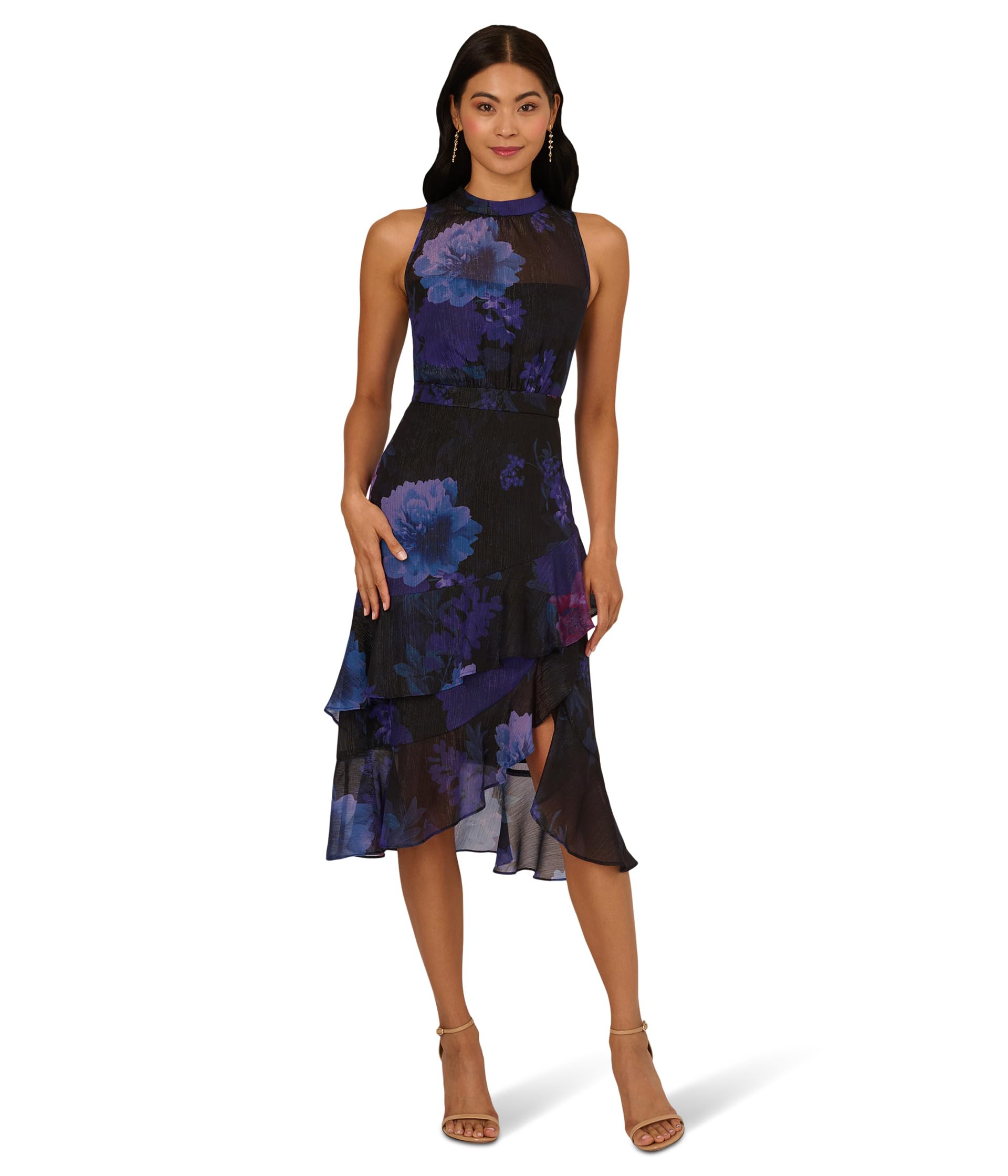 Вечернее платье Halter Glitter Midi