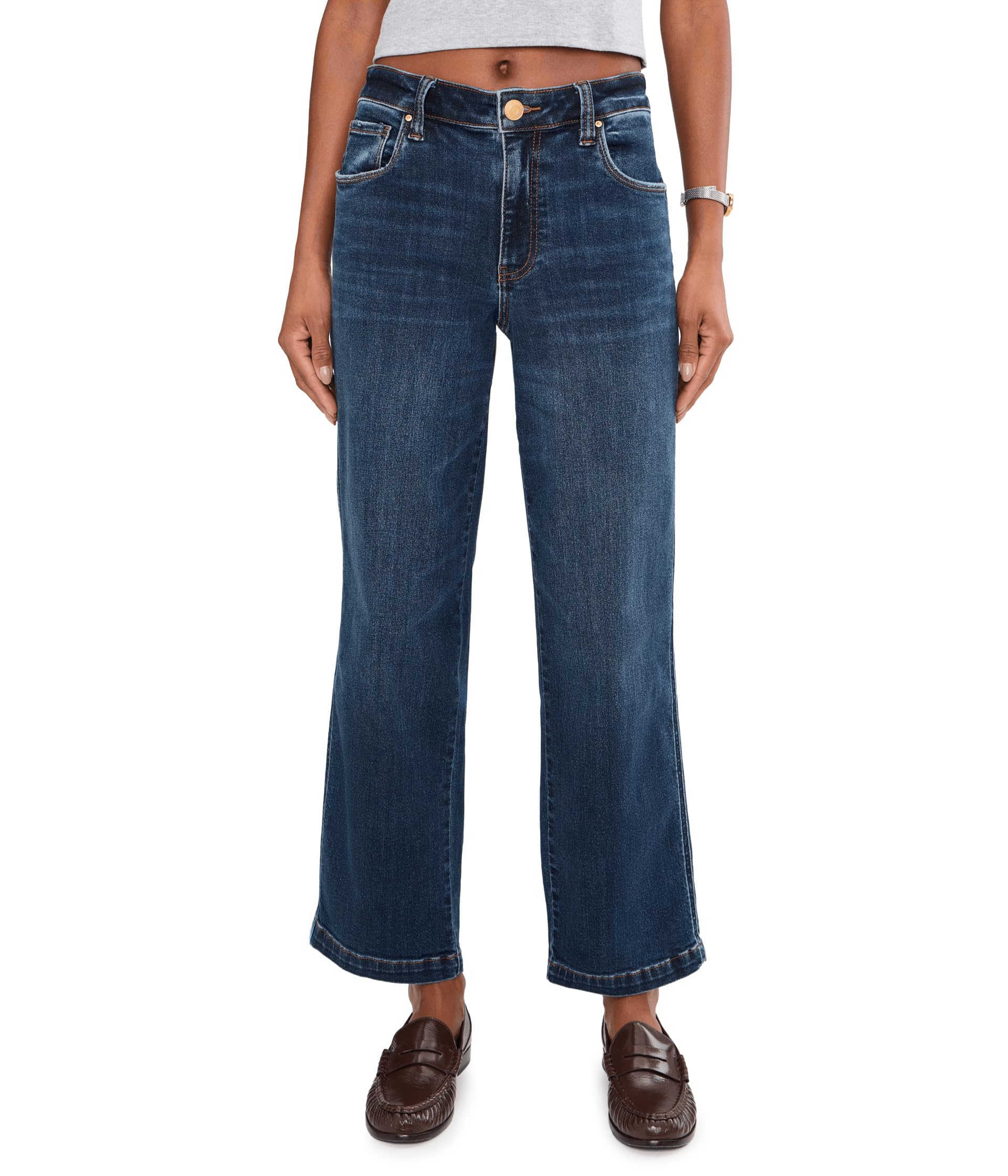 Джинсы Pattie High-Rise-Straight Leg Five-Pockets в цвете Happy