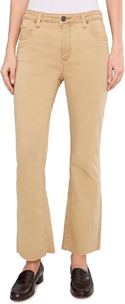 Kelsey High-Rise Fab Ab Ankle Flare in Biscotti