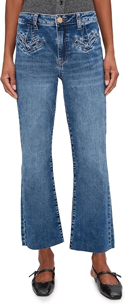 Kelsey High-Rise Ankle Flare Fake Welt Frt Pockets in Excitement