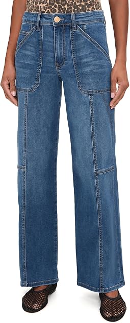 KUT from the Kloth джинсы Jodi- High-Rise Straight Leg, Pork Chop Pocket
