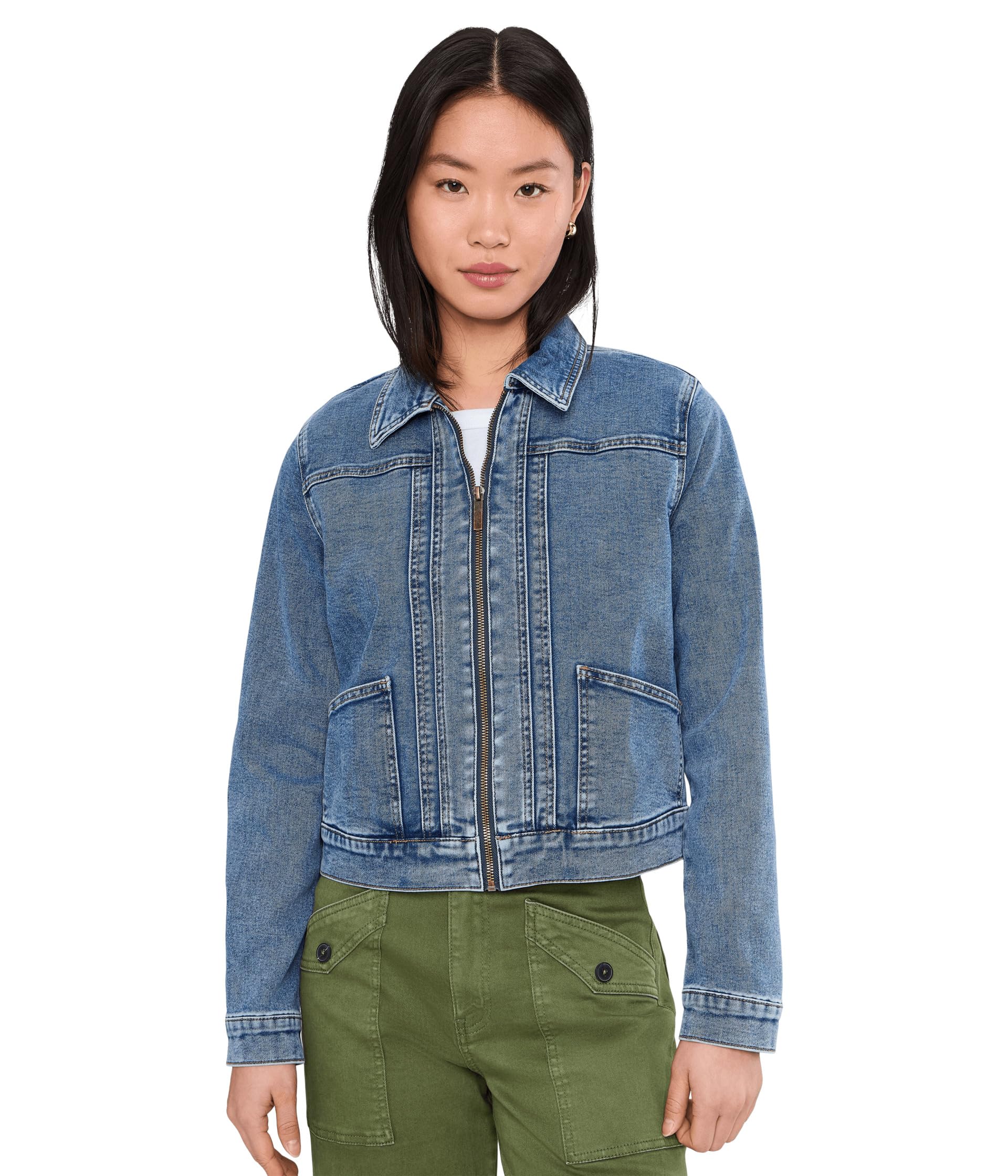 KUT from the Kloth Genevieve Jacket с наклонными карманами