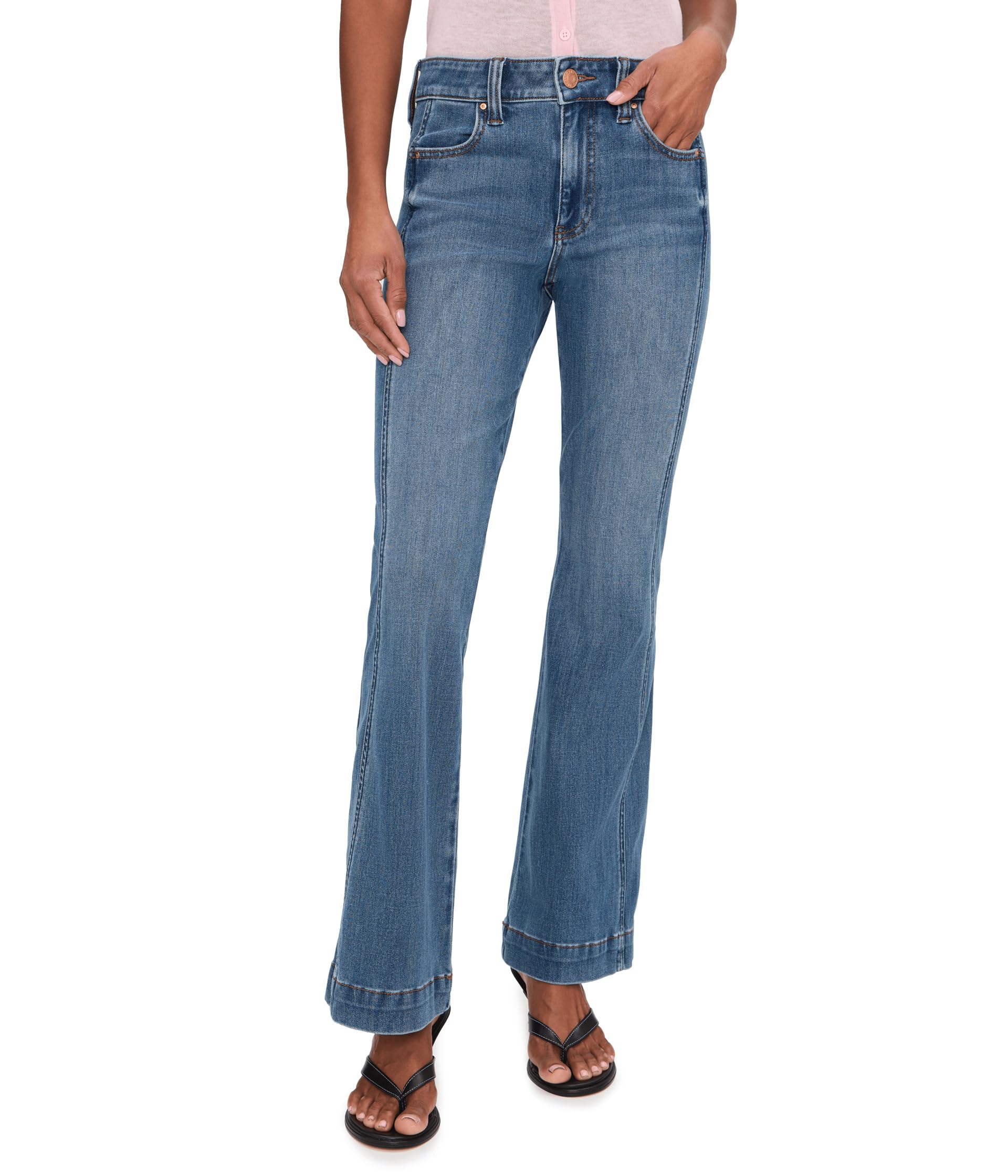 Natalie High-Rise Bootcut Side Inset-Wide Hem in Alliance