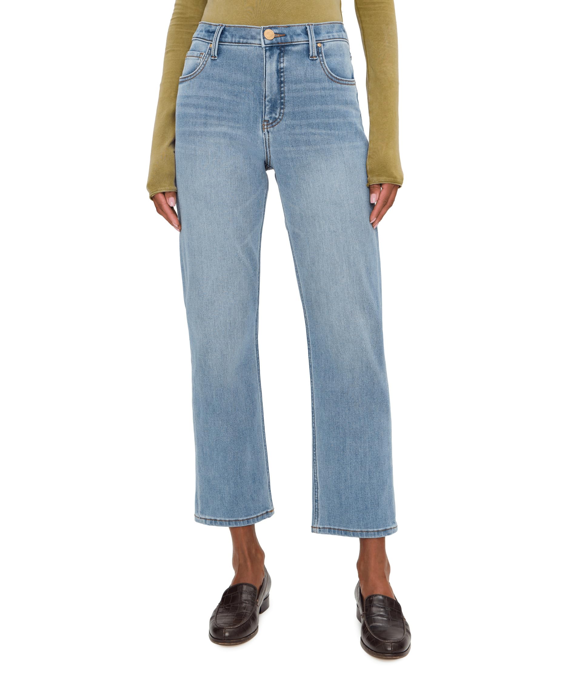 Blair High-Rise Fab Ab New Straight Leg 5 Pocket in Certify