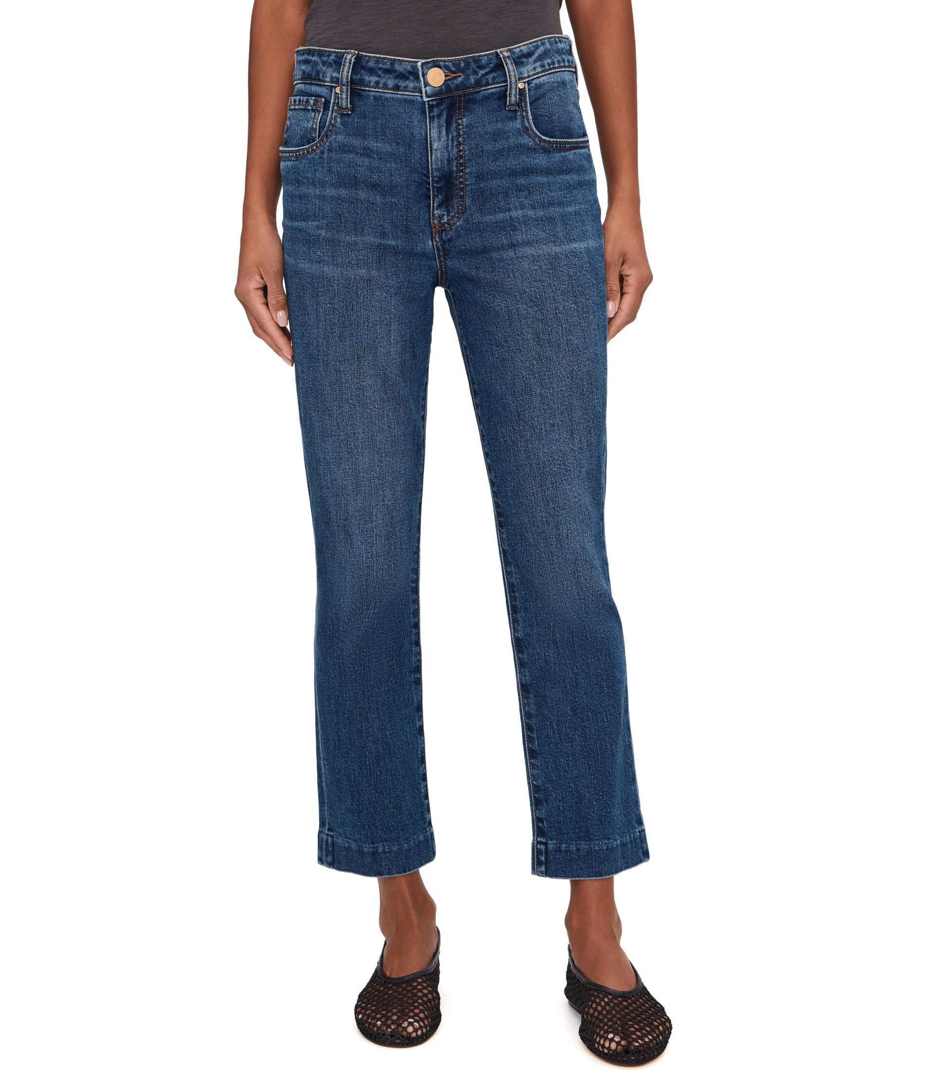 Reese High-Rise Fab Ab Ankle Straight Blind Hem in Ultra