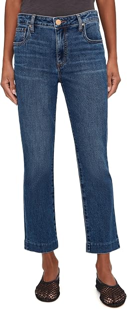 Женские джинсы Reese High-Rise Fab Ab Ankle Straight Blind Hem в цвете Ultra от KUT from the Kloth