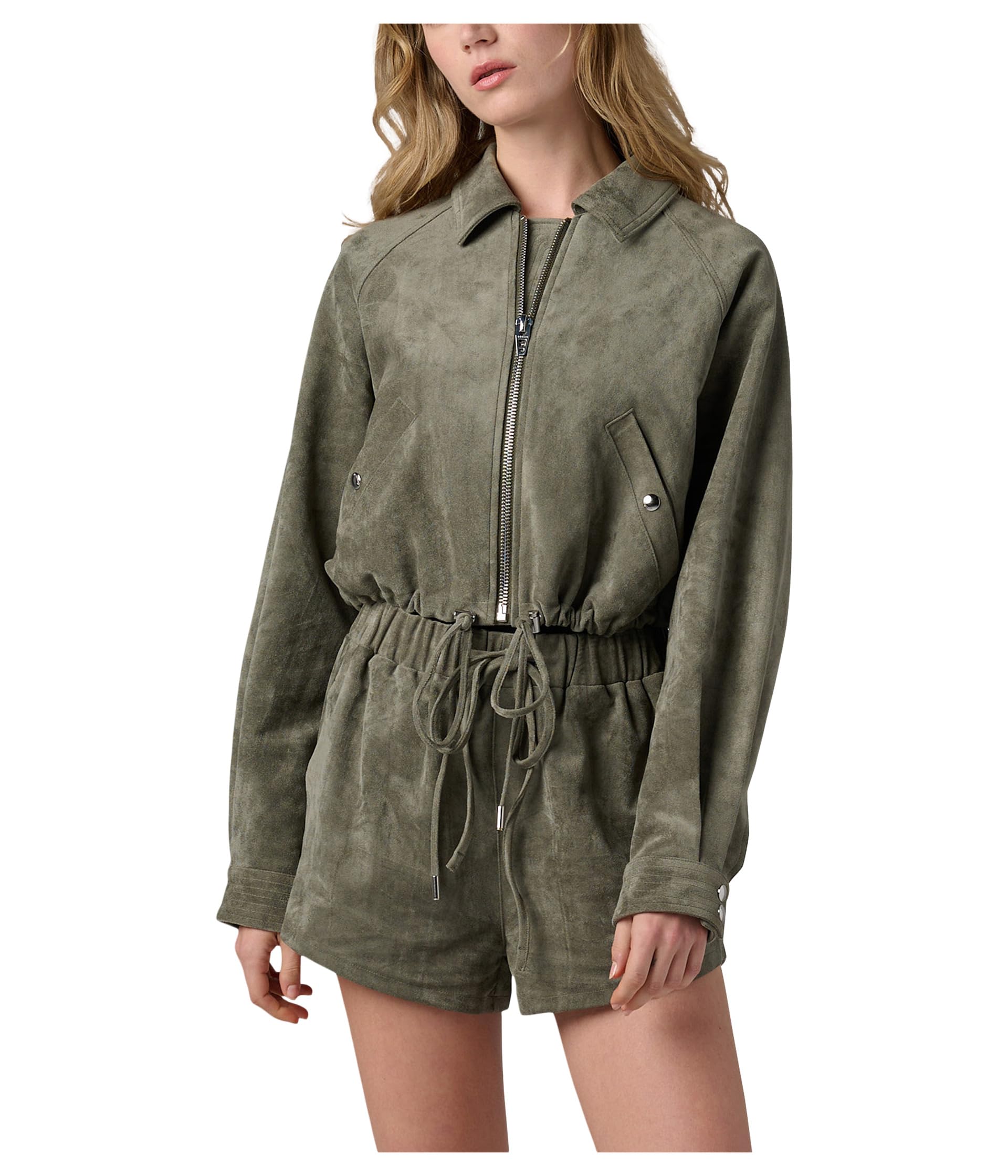 Desert Sage Faux Suede Jacket