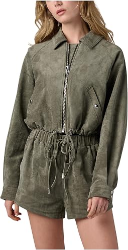 Desert Sage Faux Suede Jacket