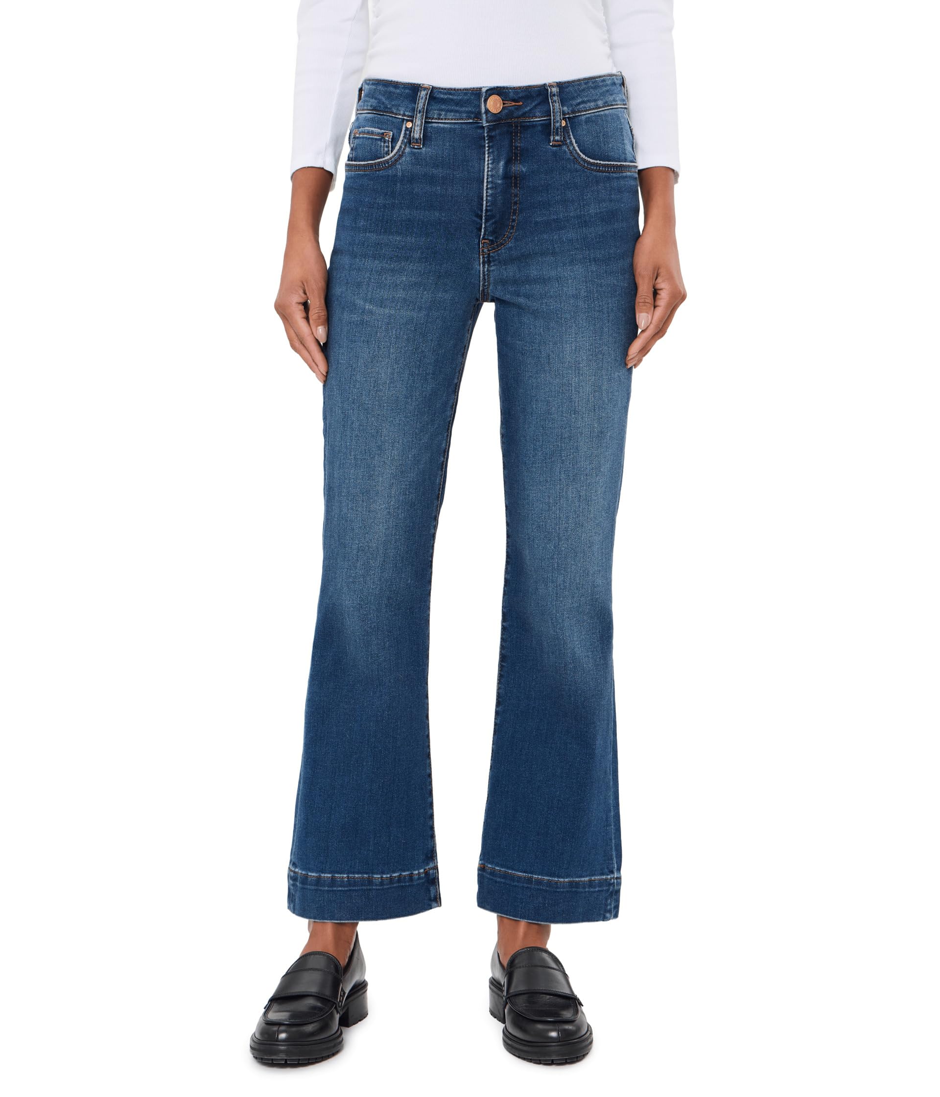 Kelsey High-Rise Fab Ab Ankle Flare in Cool