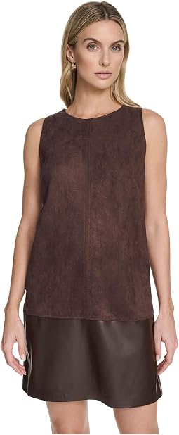 Sleevless Suede Shift
