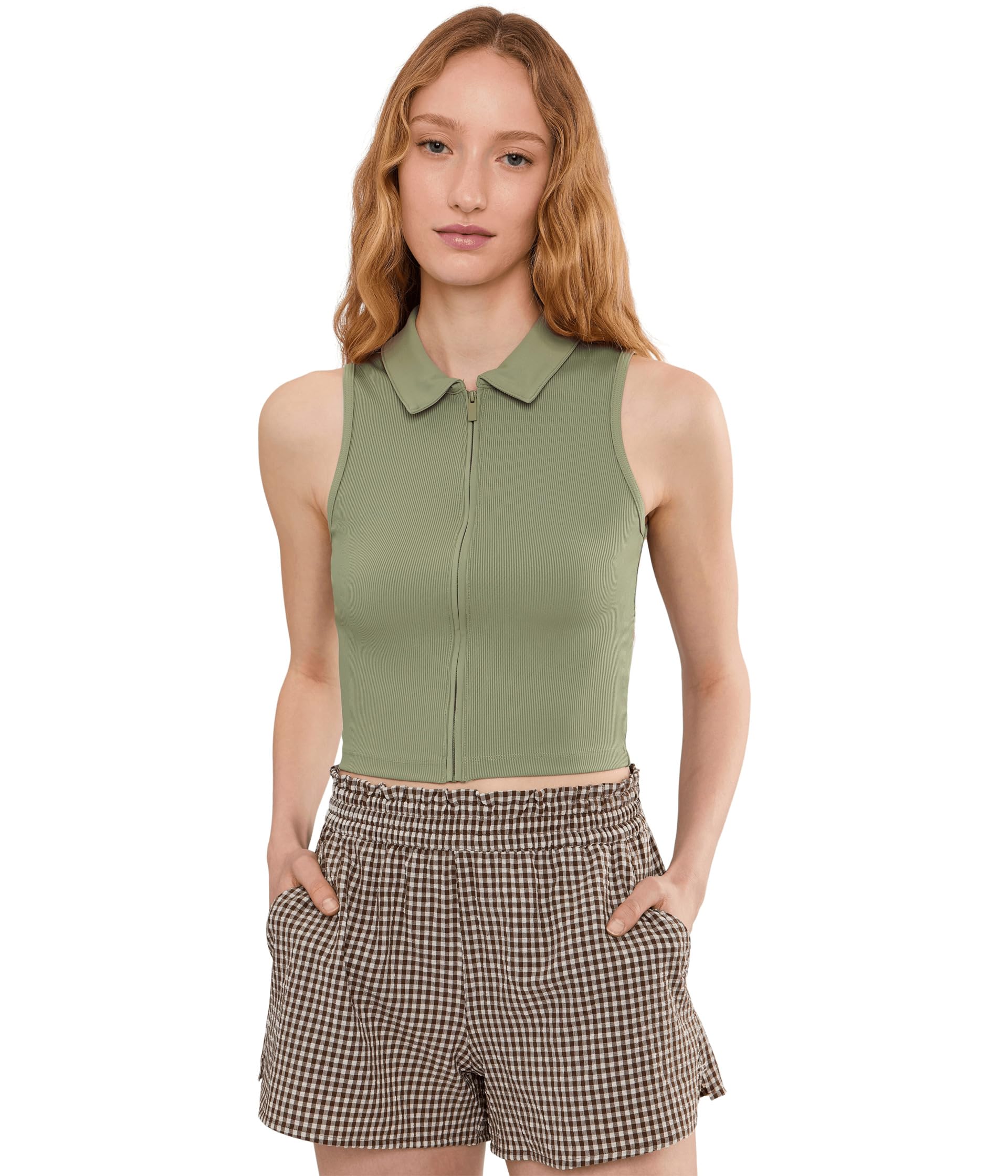 Женский топ Moveknit Rib SL Zip