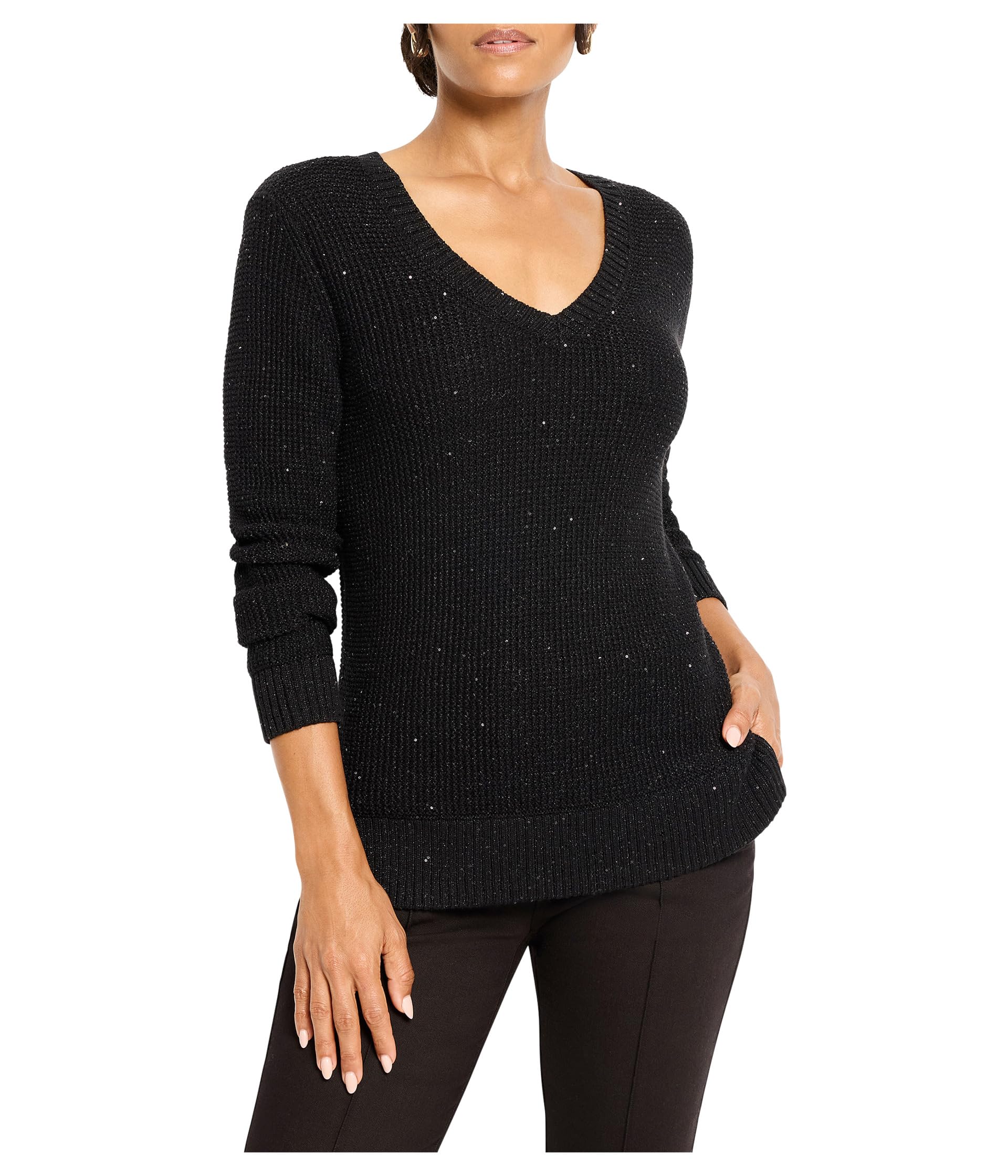 Женский свитер Shimmer Waffle V-neck
