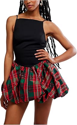 Tinsel Kiss Plaid Mini
