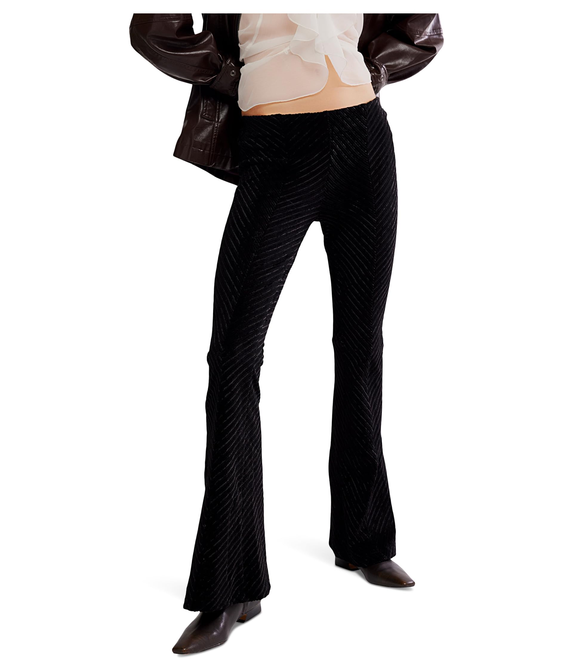 Penny Pull-on Velvet Pants