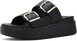 Gen FF Max Buckle Tumbled Leather Two Bar Slides
