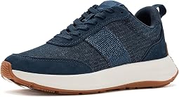 F-mode Flow Crystal Denim/Suede Sneakers