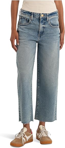 Джинсы Gwen High-Rise Wide Leg Slouchy Raw Hem с 5 карманами