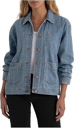 Loretta-Long Sleeve Button Front Jacket