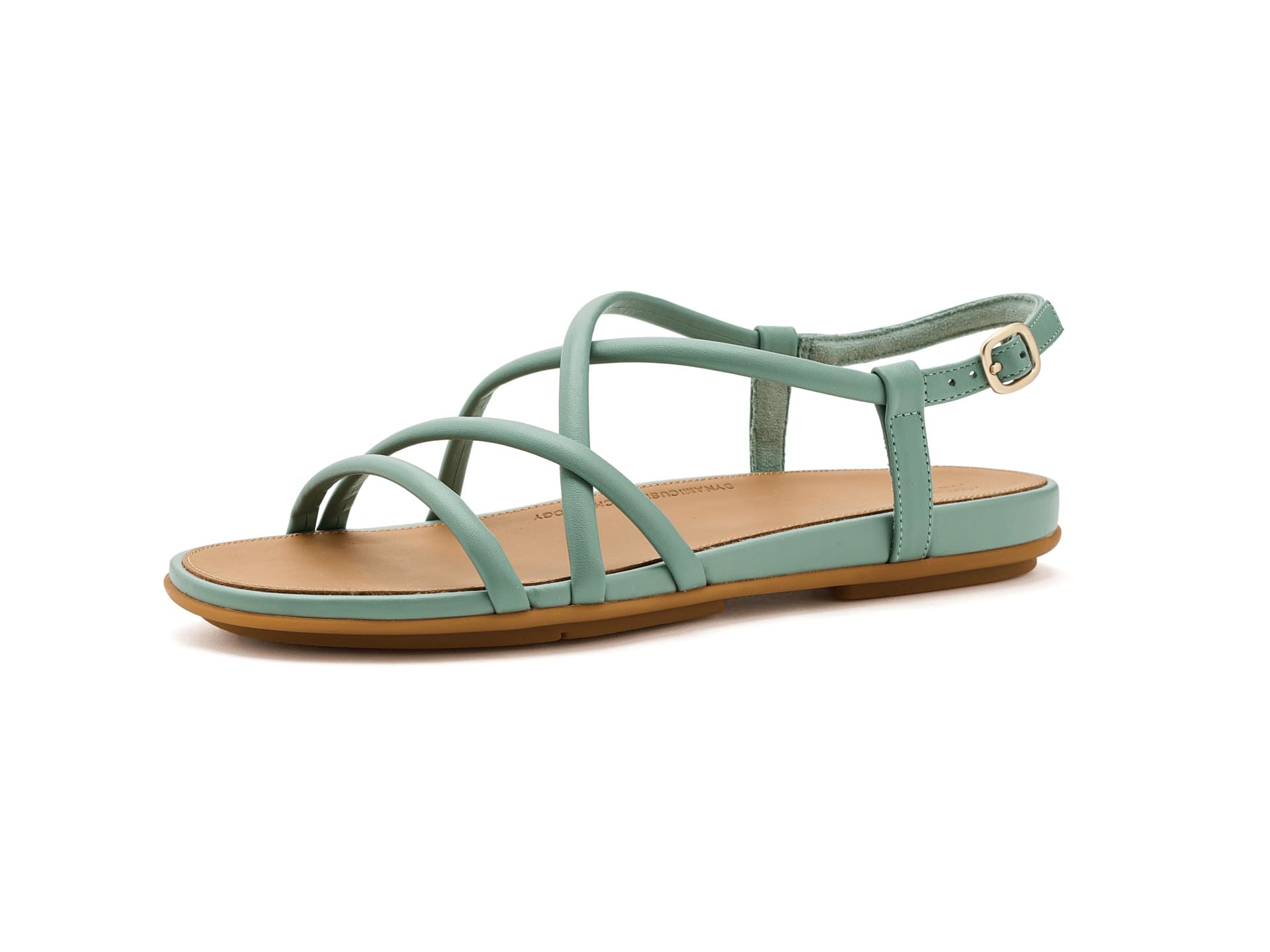 Gracie Leather Strappy Back-Strap Sandals