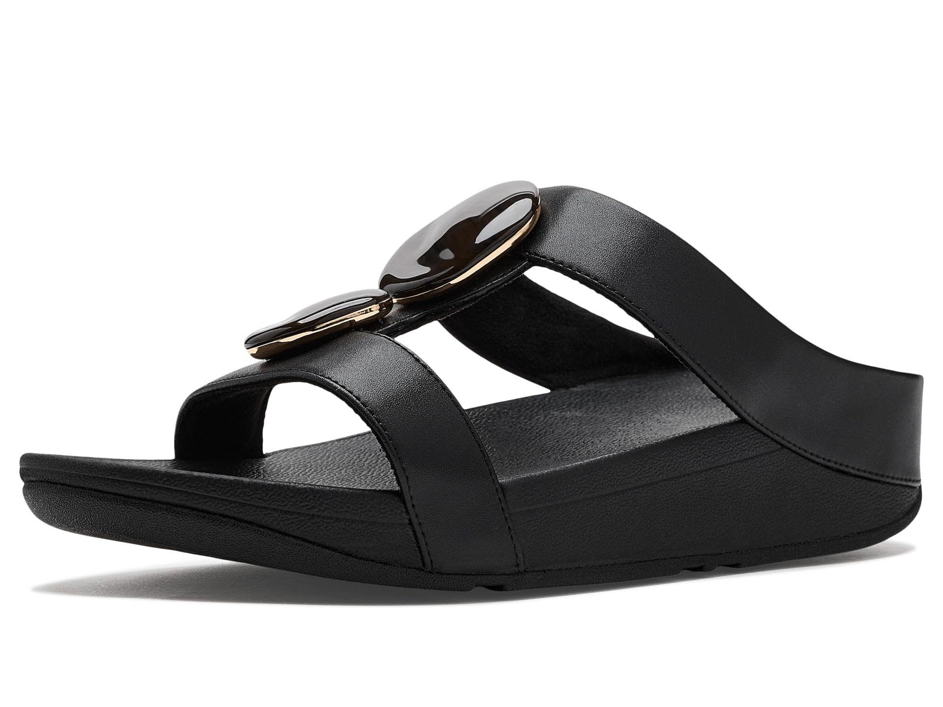 FitFlop шлепанцы H-bar с мраморным эффектом камня