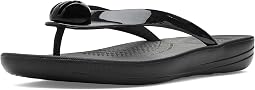Iqushion Glossy-Button Flip-Flops