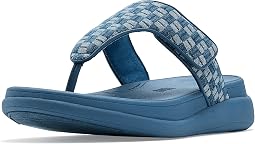 Сандалии FitFlop в клетку из денима