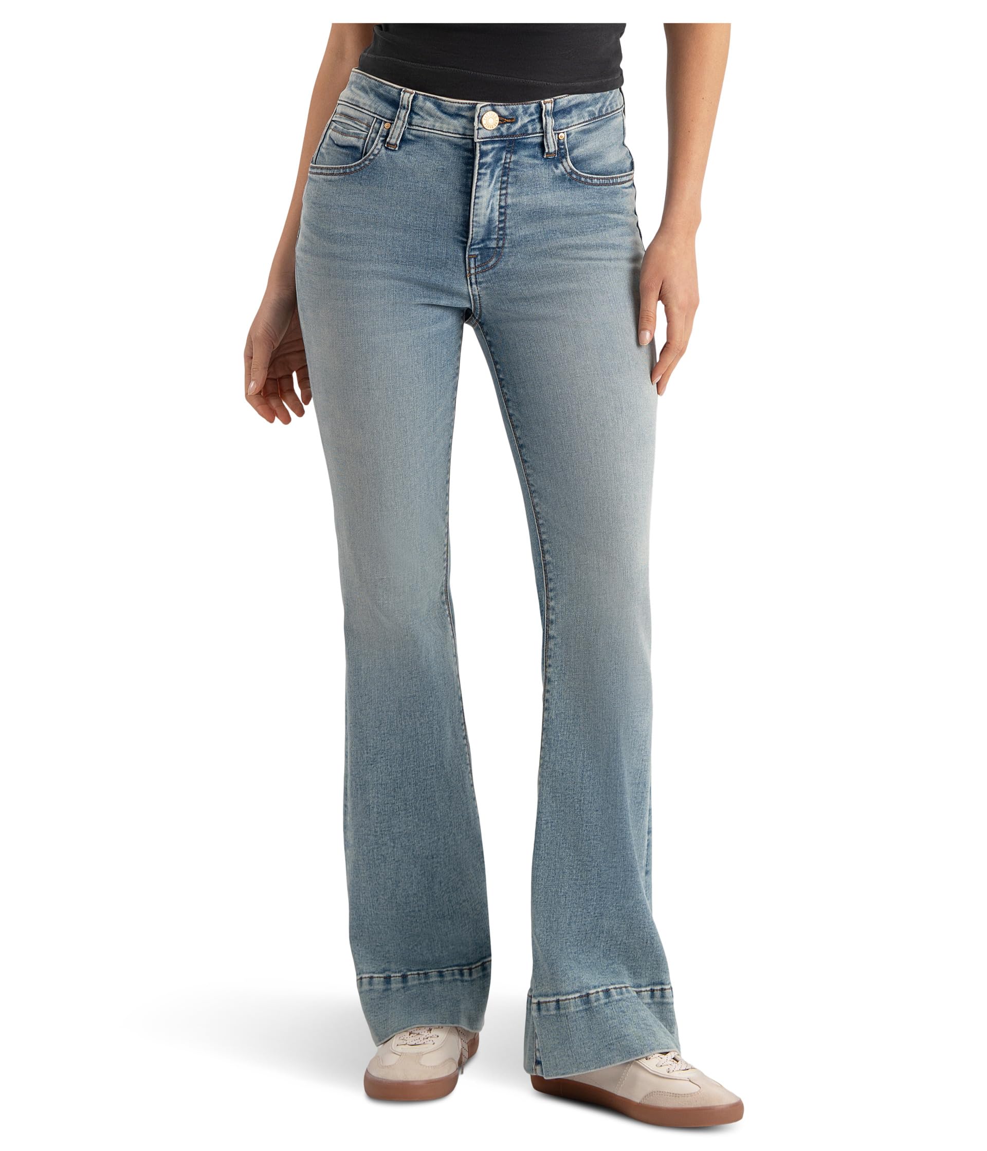 Stella High-Rise Fab Ab Flare Back Darts with Wide Hem