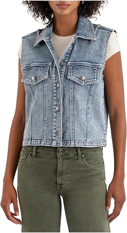 Frankie- Button Front Vest With Flap